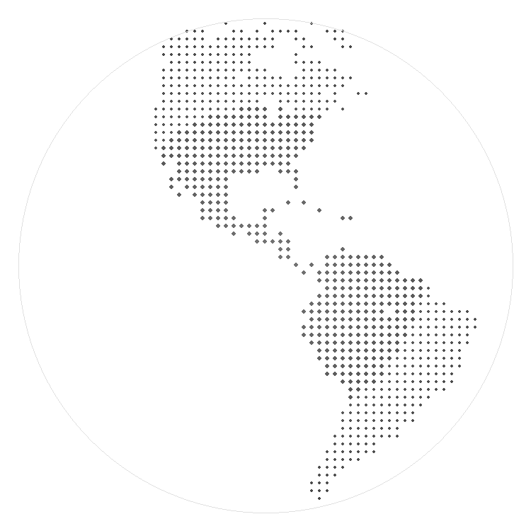Globe terrestre en points